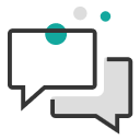 Icône de chat à bulles